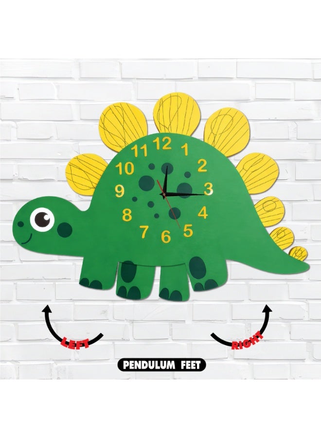 A high-quality, elegantly designed turtle-shaped pendulum wall clock with cheerful colors and a quiet movement; easy to install and suitable for various uses and decors. - Image 1